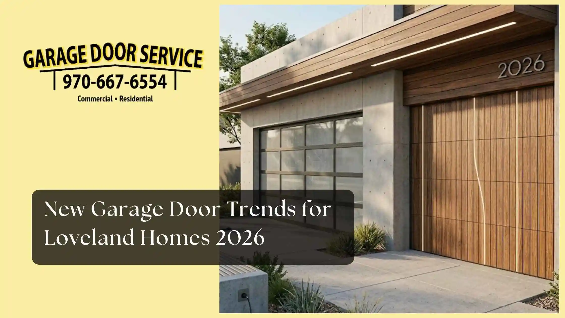 New Garage Door Trends for Loveland Homes 2026